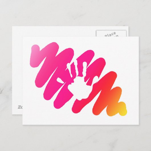 handdruk briefkaart (Voorkant / Achterkant)