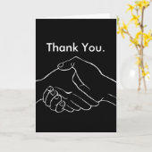 Handdruk handen Wenskaart Kaart (Gele Bloem)