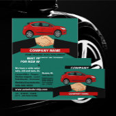 Handdruk ontwerp, Auto Dealer Visitekaartje