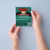 Handdruk ontwerp, Auto Dealership Adverteren Flyer (Hand)