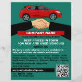 Handdruk ontwerp, Auto Dealership Adverteren Flyer (Voorkant)