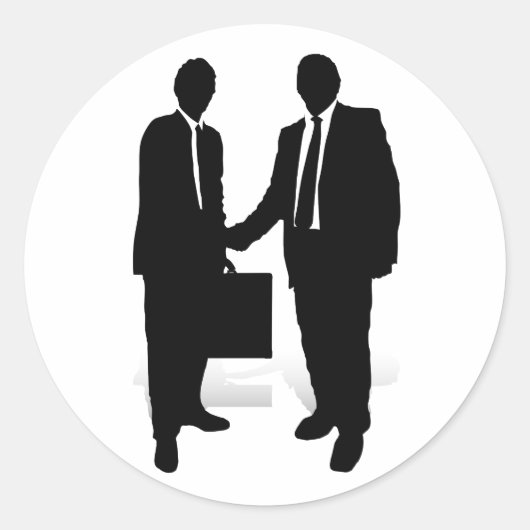 Handdruk Ronde Sticker (Voorkant)