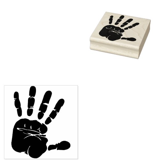 Handdruk Rubberstempel (Gestempeld)