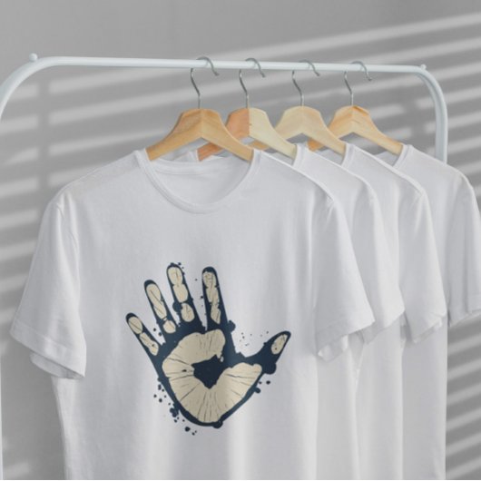 Handdruk T-shirt