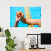 Handdruk voor sportiviteit poster (Thuiskantoor)