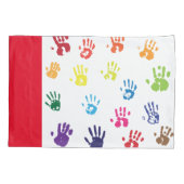 Handdrukken Pillowcase Kussensloop (Achterkant)