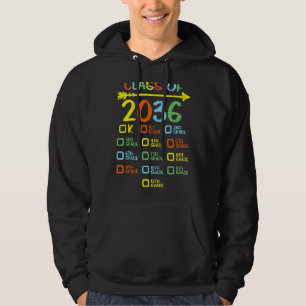 Handdrukklasse checklist van 2036 groeit met mij hoodie