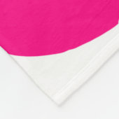 handdrukroze kunstpalm fleece deken (Hoek)