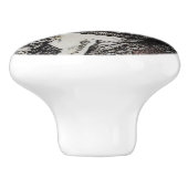 HANDEL 1-1/2 inch keramische trekknop Keramische Knop (Zijkant)