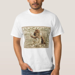 handel adverteren kerstkaart t-shirt