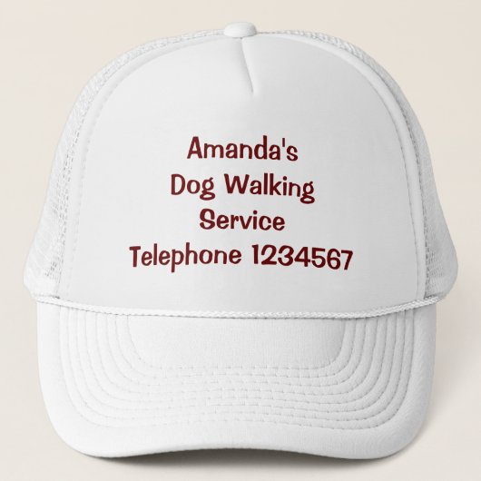 HANDEL, DOG WALKING. TRUCKER PET (Voorkant)