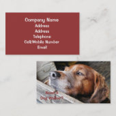 HANDEL, DOG WALKING. VISITEKAARTJE (Voorkant / Achterkant)