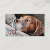 HANDEL, DOG WALKING. VISITEKAARTJE (Achterkant)