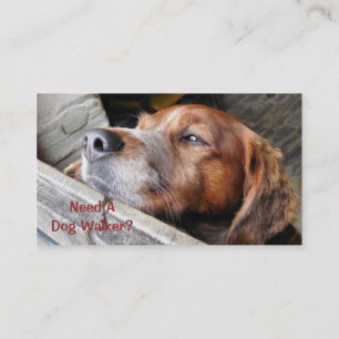 HANDEL, DOG WALKING. VISITEKAARTJE