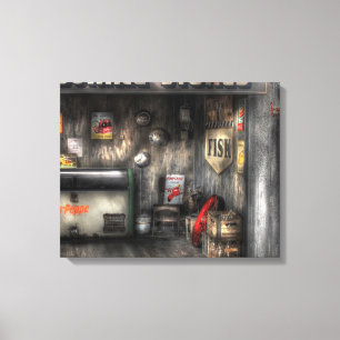 Handel - Garage - Vooruitstrevende winkels Canvas Afdruk
