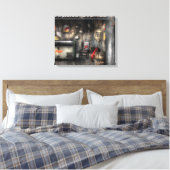 Handel - Garage - Vooruitstrevende winkels Canvas Afdruk (Insitu (Slaapkamer))