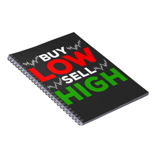 Handel in aandelen Forex-handelaar Aankoop hoog Notitieboek (Rechterzijde)