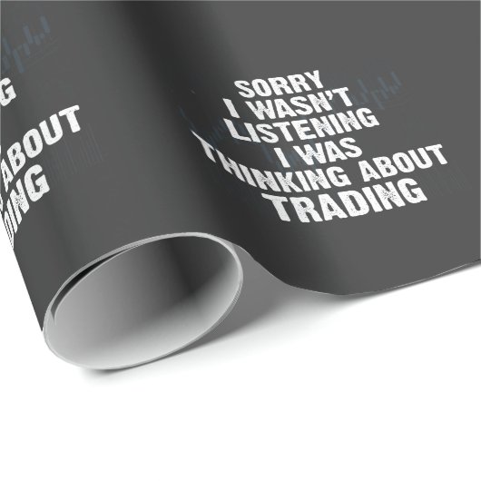 Handel in aandelen Hobby Investor Day Trader Cadeaupapier (Rol Hoek)