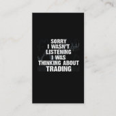 Handel in aandelen Hobby Investor Day Trader Visitekaartje (Voorkant)