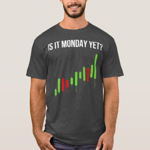 Handel in aandelen is maandag maar handelaar t-shirt