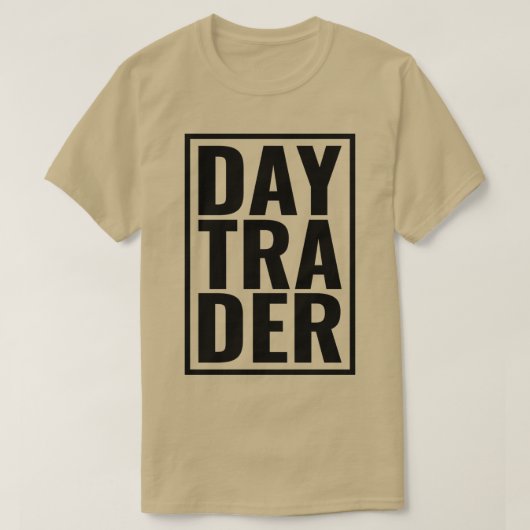Handel in aandelen voor Dayhandelaar 5 T-shirt (Design voorkant)