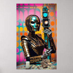 Handel in de Cyborg Arts - Ken Gage Art Poster