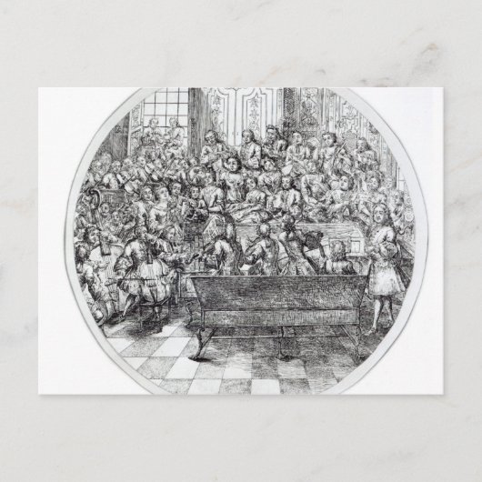Handel in een oratorio, c.1740 briefkaart (Voorkant)