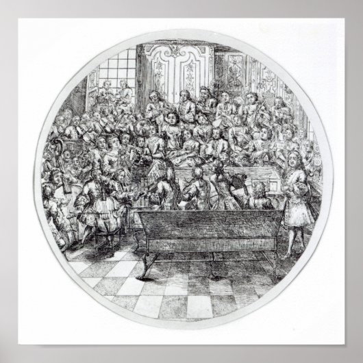 Handel in een oratorio, c.1740 poster (Voorkant)