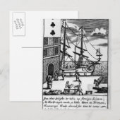 Handel in Harborough, Engelse speelkaart Briefkaart (Voorkant / Achterkant)