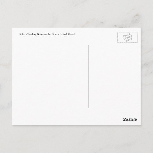 Handel in tickets briefkaart (Achterkant)