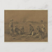 Handel in tickets briefkaart (Voorkant)