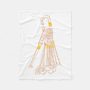 Handel klimdraden en moeren fleece deken