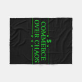 Handel over chaos Trump maakt Amerika weer rijk Fleece Deken (Voorkant (Horizontaal))