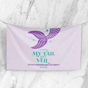 Handel Staart Voor Sluier Zeemeermin Bachelorette Spandoek