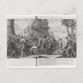 Handel tussen Mexicaanse Indiërs en Fransen Briefkaart (Voorkant)