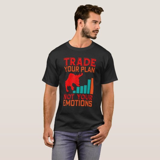 Handel uw de aandelenmarkt van de handelaar van he t-shirt (Voorkant volledig)