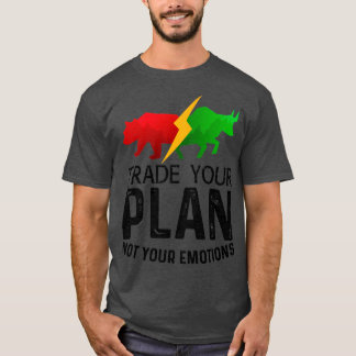 Handel uw plan niet door uw investeerder in de han t-shirt