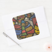 Handel Vierkante Sticker (Envelop)