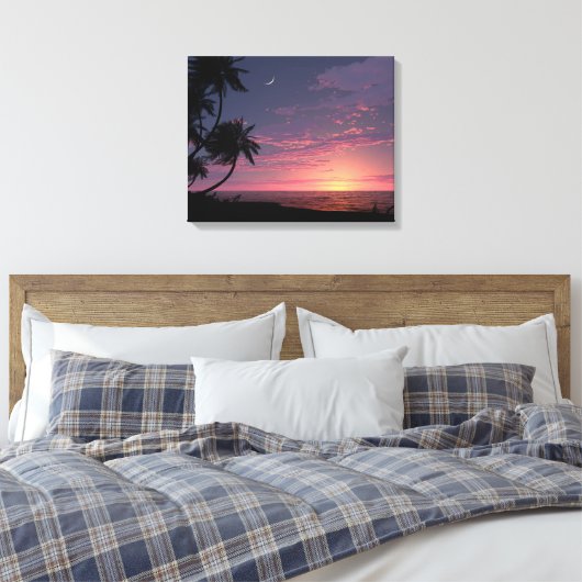 Handel Wind Twilight Canvas Afdruk (Insitu (Slaapkamer))