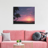 Handel Wind Twilight Canvas Afdruk (Insitu (Woonkamer))