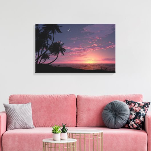 Handel Wind Twilight Canvas Afdruk (Insitu (Woonkamer))