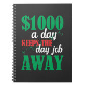 Handelaar beursgenoteerde aandelen Belegger Joke Notitieboek (Voorkant)