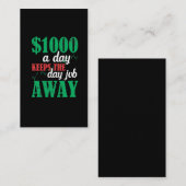 Handelaar beursgenoteerde aandelen Belegger Joke Visitekaartje (Voorkant / Achterkant)