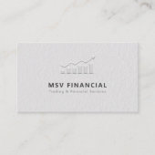 Handelaar Dealer Faux in reliëf gemaakt Modern Pro Visitekaartje (Voorkant)