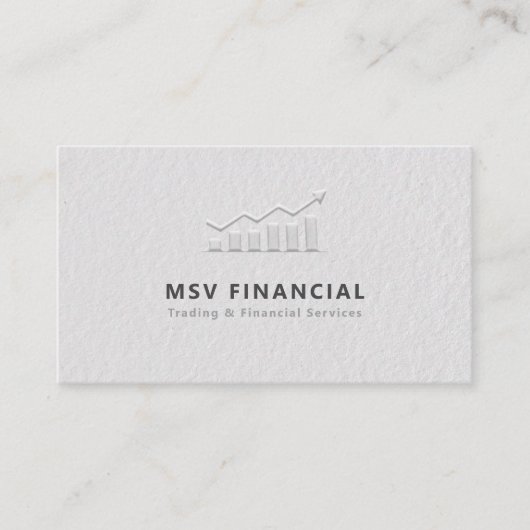 Handelaar Dealer Faux in reliëf gemaakt Modern Pro Visitekaartje (Voorkant)