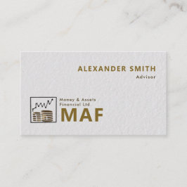 Handelaar Grafiek Gouden Munten Dealer Modern Prof Visitekaartje