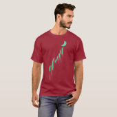 Handelaar Hodl Crypto Stock Chart to Moon T-shirt (Voorkant volledig)