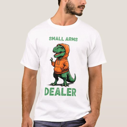 Handelaar in handvuurwapens Dino T-shirt (Voorkant)