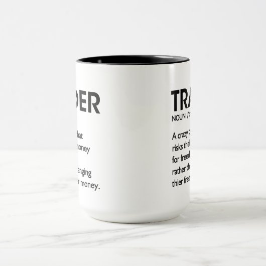 Handelaar Koffie, Handelaar Definitie Beurs Dag Mok (Midden)