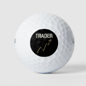 Handelaar Koop de Dip Day Trader en Cryptocurrency Golfballen (Voorkant)